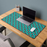 Turquoise Blue Custom Business Logo Pattern Desk Mat<br><div class="desc">Create your own Turqupise Blue Business Logo Pattern Desk Mat adding your company logo, photo or any image. Enhance your company workspace using this stylish, modern and professional desk mat template. A basic and clear design customizable in any colour for an elegant, clean and modern look, that perfectly match with...</div>