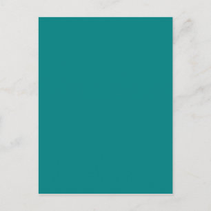 Turquoise Blue-Green Custom Design Colour Only Postcard