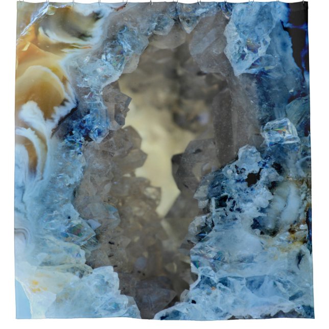 Turquoise Blue Grey Cream Geode Crystals Image (Front)