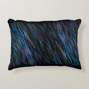 Turquoise Blue Light Painting 1 Accent Pillow