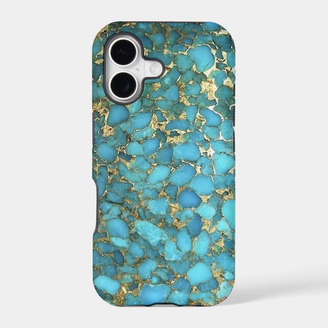 "Turquoise Blue Phone Case" (Back)