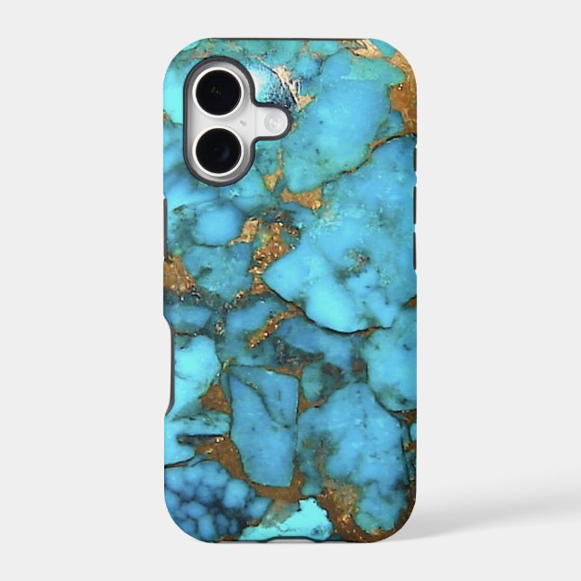 "Turquoise Blue Phone Case" (Back)