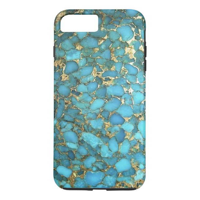 "Turquoise Blue Phone Case" Case-Mate iPhone Case (Back)
