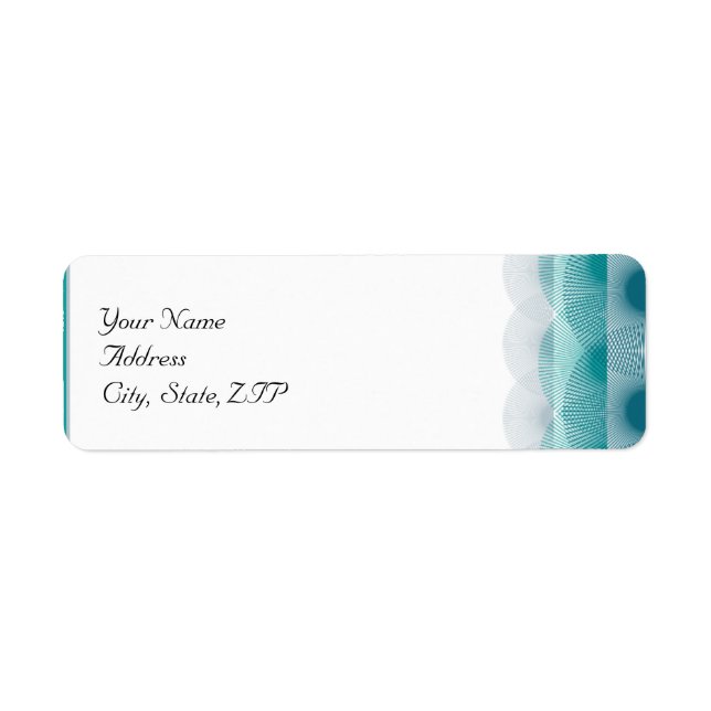 Turquoise Blue Scallops (Front)