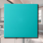 Turquoise Blue Solid Colour | Classic | Elegant Tile<br><div class="desc">Turquoise Blue Solid Colour | Classic | Elegant | Trendy | Stylish | Gift</div>