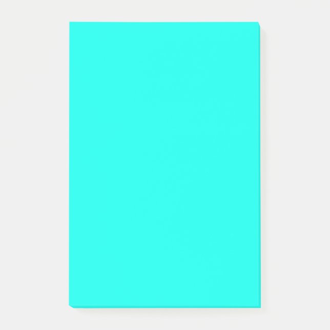 Turquoise Blue Top Colour Coordinating Post-it Notes (Front)