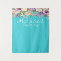 Turquoise Blue Wedding Reception Photo Booth Prop