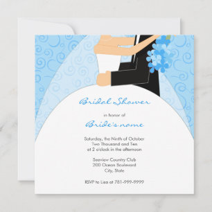 Turquoise Bridal Shower Invitations