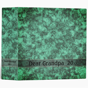 Turquoise bright marble pattern binder