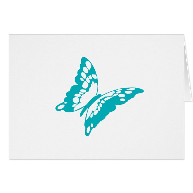 Turquoise Butterfly (Front Horizontal)