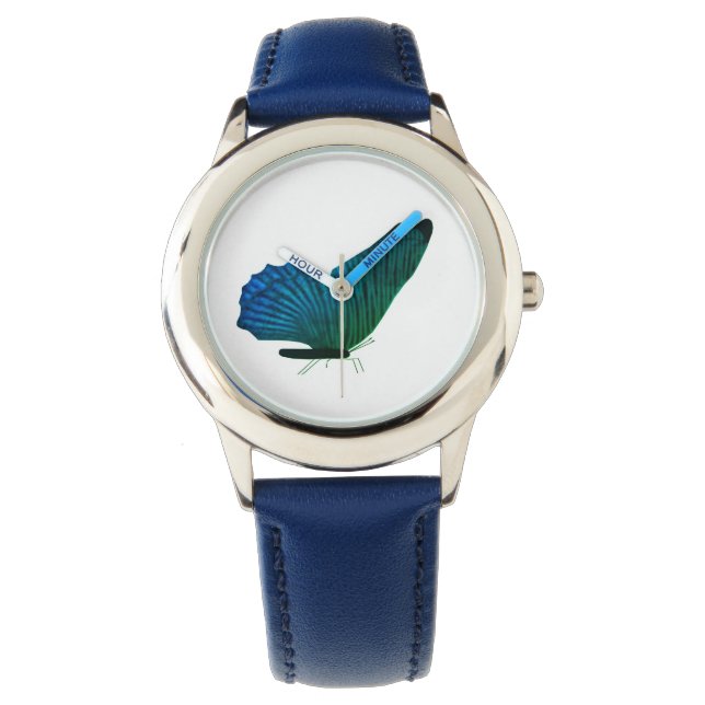 Turquoise Butterfly eWatch Watch (Front)