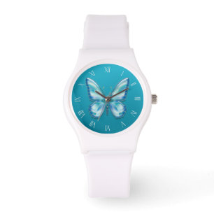 Turquoise Butterfly Watch