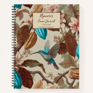 Turquoise Cacao Hummingbird Journal