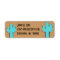 Turquoise Cactus & Saddle Brown Return Addr Labels