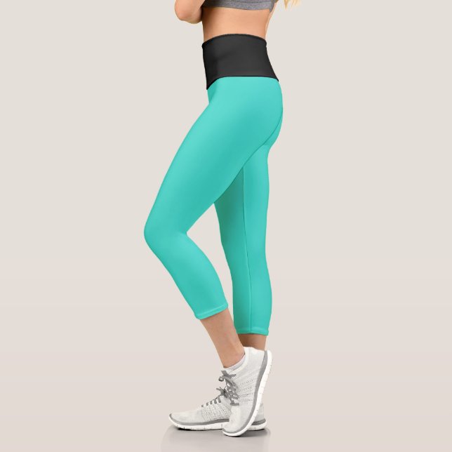Turquoise Capri Leggings (Left)