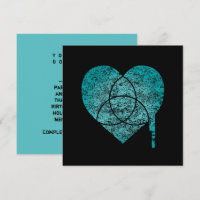 turquoise chart heart