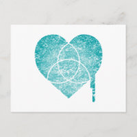 turquoise chart heart