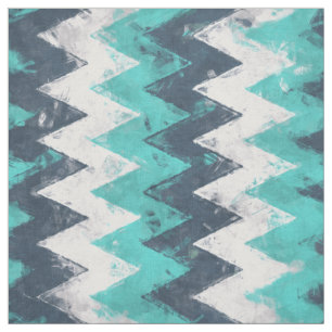 Turquoise Chevron Fabric