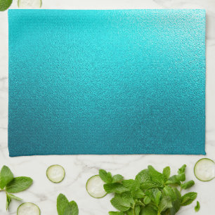 Turquoise Chic Aqua Blue Kitchen Towel
