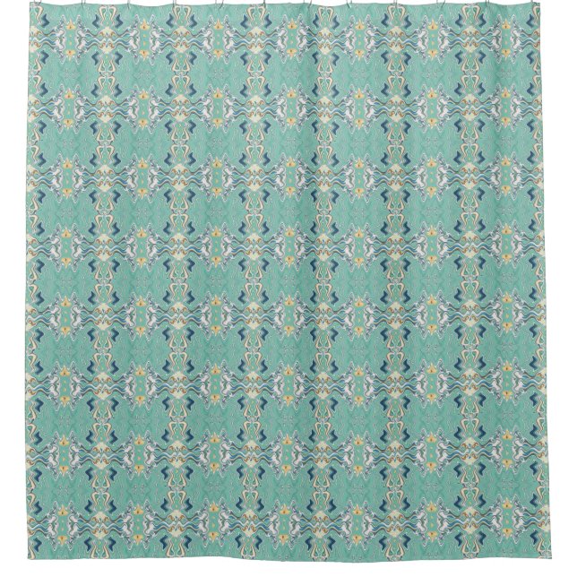 Turquoise Chic Unique Wallpaper Pattern (Front)