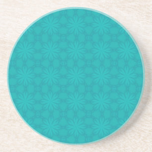 Turquoise Christmas Snow Coaster