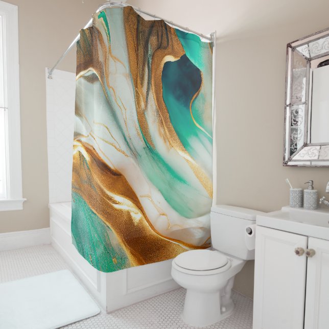 Turquoise Coast Abstract Flowing Art (In Situ)