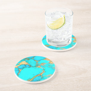 turquoise coaster