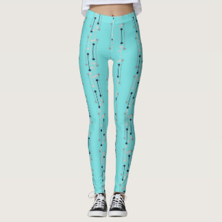turquoise Colorsmith abstract design Leggings