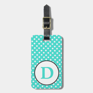 Turquoise colour luggage tag