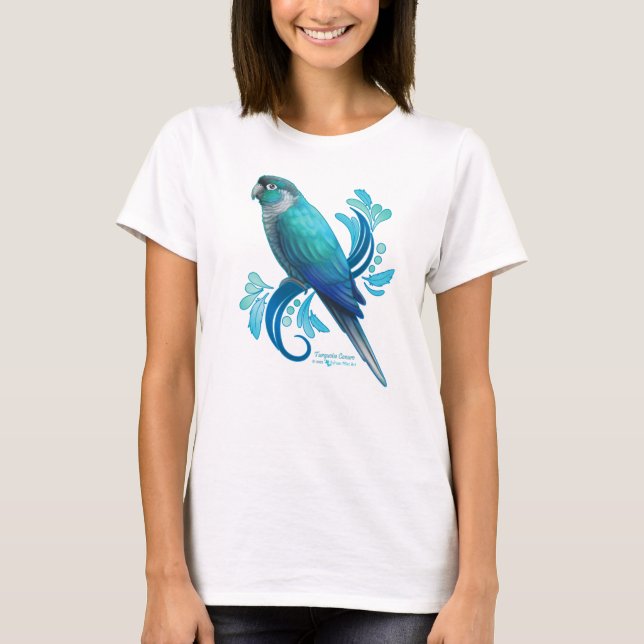 Turquoise Conure T-Shirt (Front)