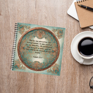 Turquoise Copper Spend Time With Jesus Journal