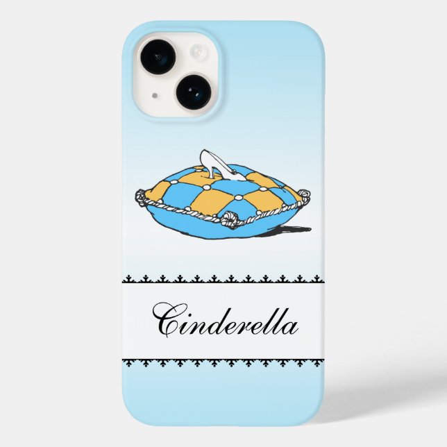 Turquoise Coussin coque iphone Cinderella personna (Verso)