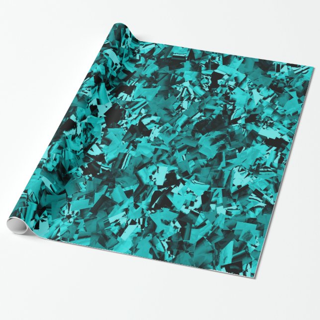 Turquoise Craze... Wrapping Paper (Unrolled)