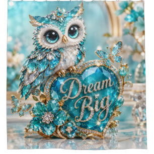Turquoise Crystal Owl Dream Big Luxury Design