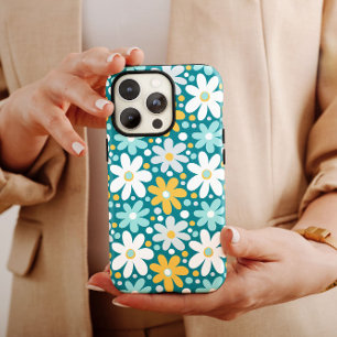 Turquoise Daisy Flower    iPhone 14 Case-Mate Case