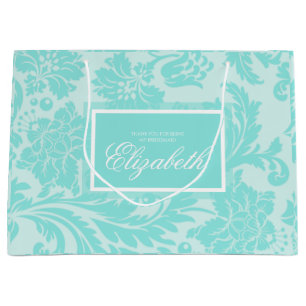 Turquoise damas grand sac cadeau