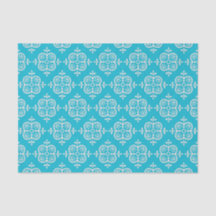 Turquoise Damask