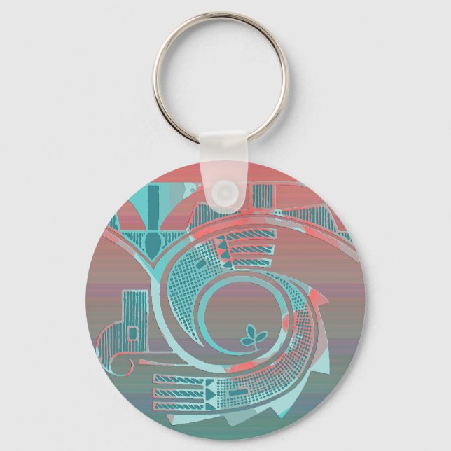 Turquoise Dawn Keychain (Front)