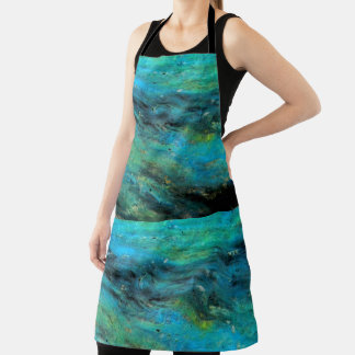 Turquoise Design Apron
