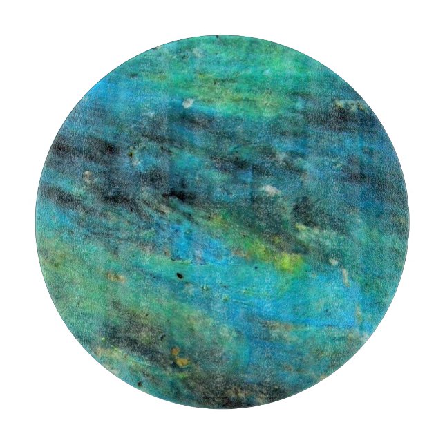 Turquoise Design   Cutting Board (Front)