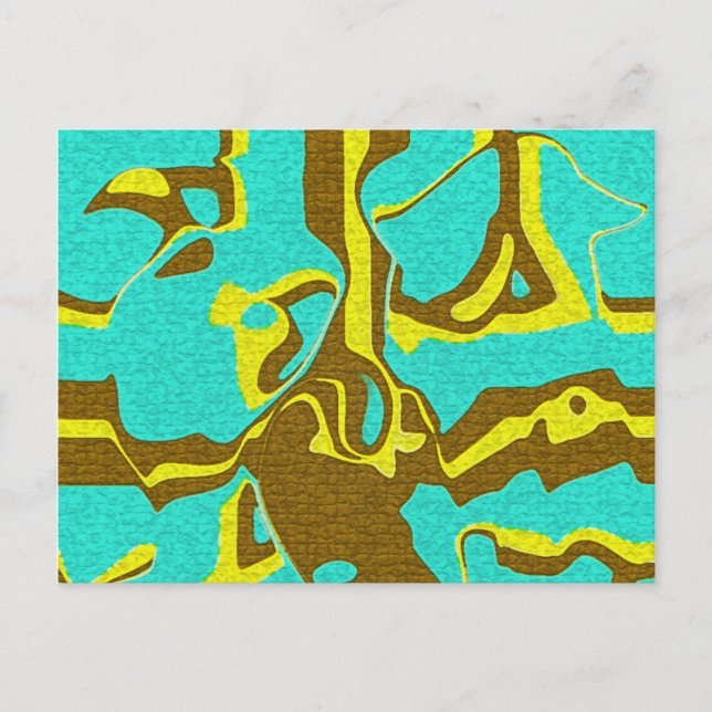 Turquoise Design Postcard (Front)