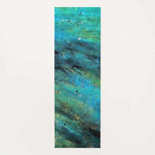Turquoise Design Yoga Mat (Front)