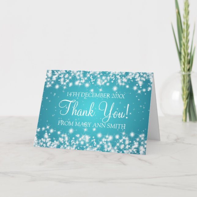 Turquoise d'étincelle d'hiver de Merci de baby (Devant)