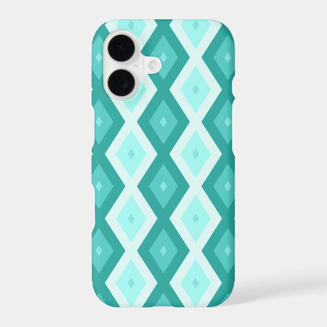 Turquoise diamond pattern (Verso)