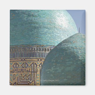 Turquoise domes, Shahr i Zindah mausoleum, Magnet