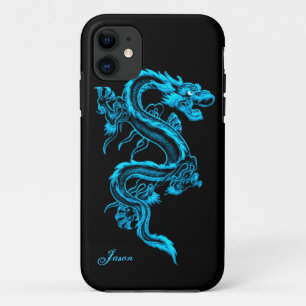 Turquoise Dragon Custom iPhone 5 Case