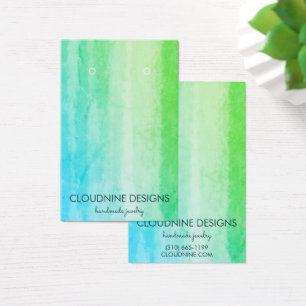 Turquoise Earring Necklace Jewellery Display Card