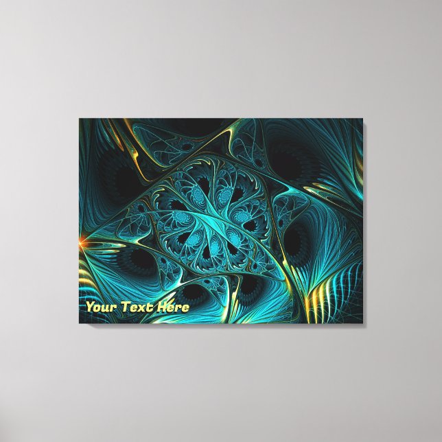 Turquoise Electric Canvas Print (Front)