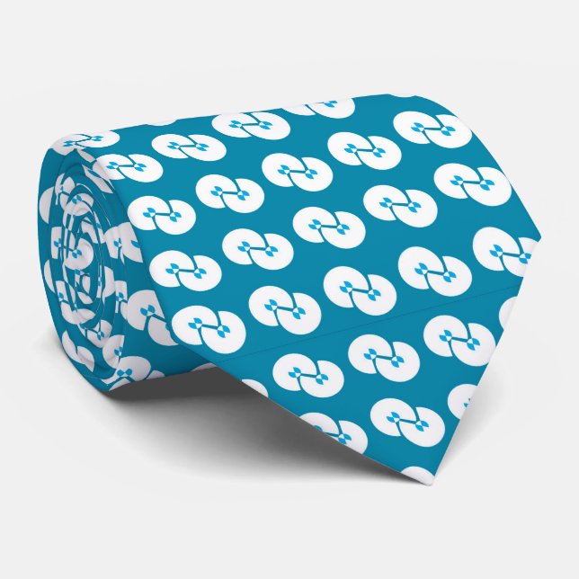 Turquoise elegant necktie (Rolled)