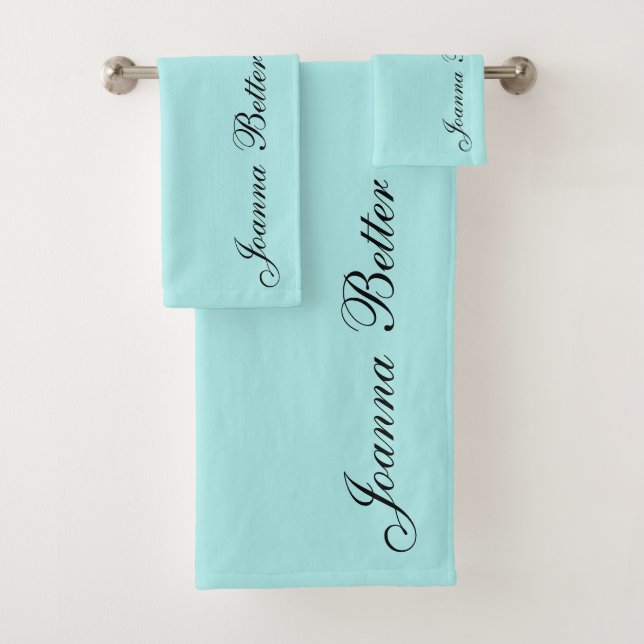 Turquoise Elegant Nom manuscrit Signature (En situation)